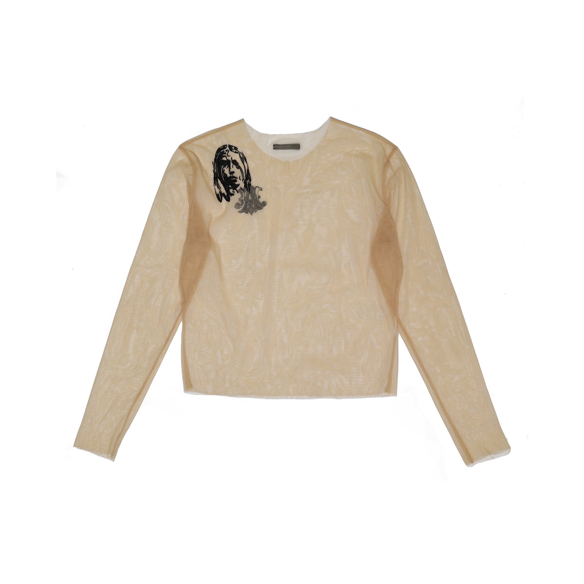 Alexander McQueen SS96 Embroidered Sheer Longsleeve