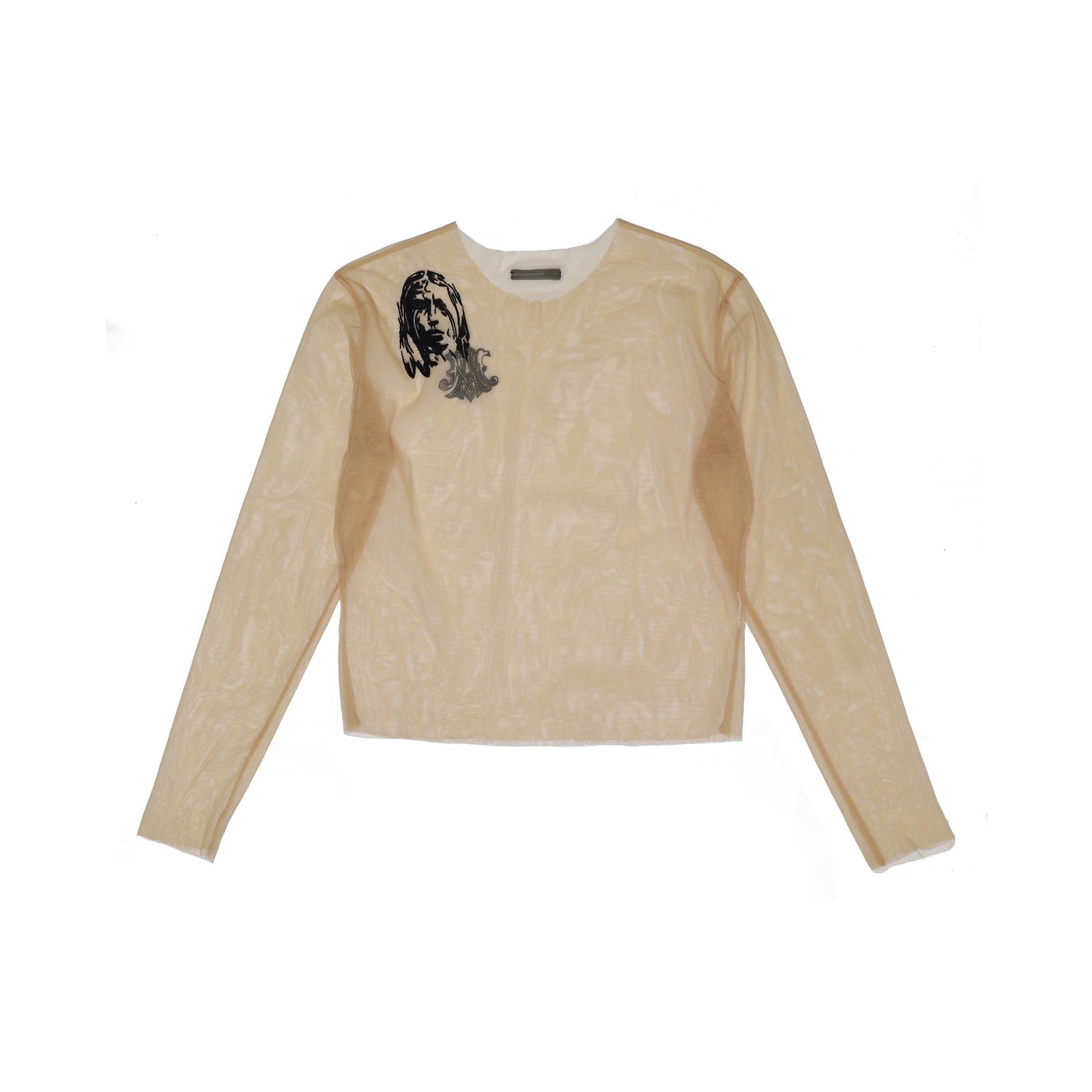 Alexander McQueen SS96 Embroidered Sheer Longsleeve