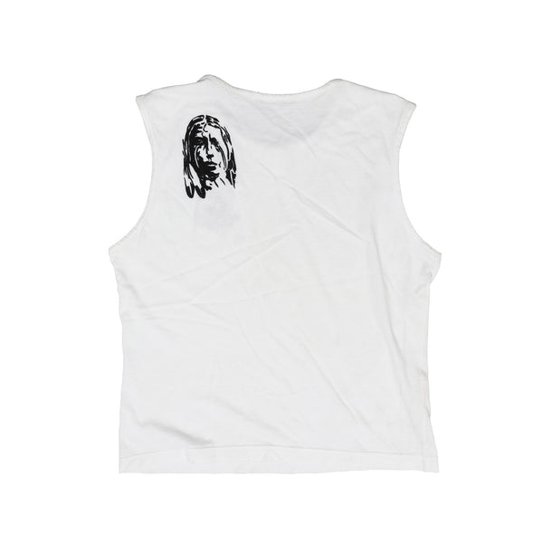 Alexander McQueen SS96 Embroidered White Tank Top - Ākaibu Store