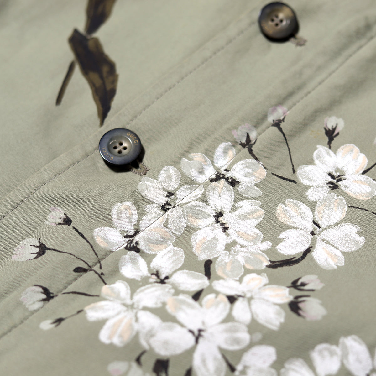 Gucci SS03 by Tom Ford Hand Painted Floral Jacket