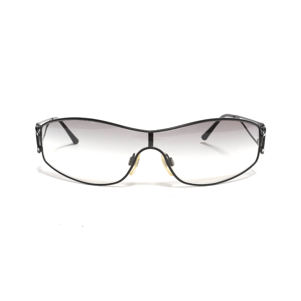 Chanel 2000s Swarowski CC Logo Sunglasses