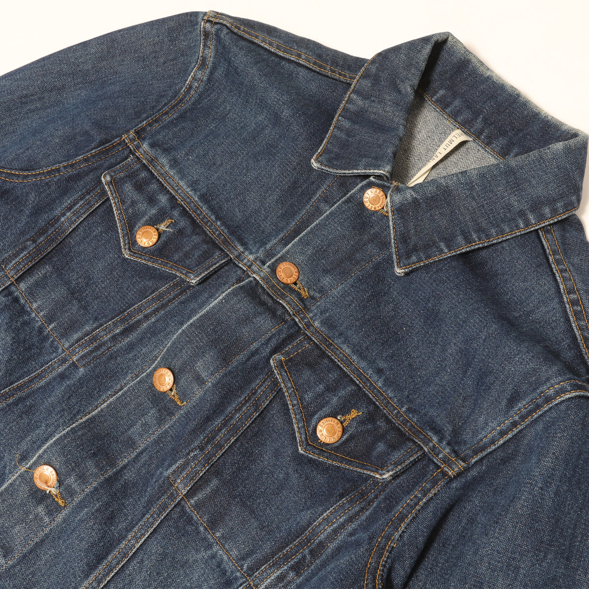 Helmut Lang SS97 Prototype Resin Stripe Denim Jacket