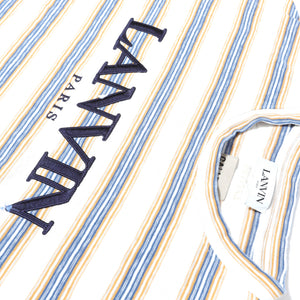 Lanvin Gallery Dept SS22 Striped Paint Splatter Logo T-Shirt