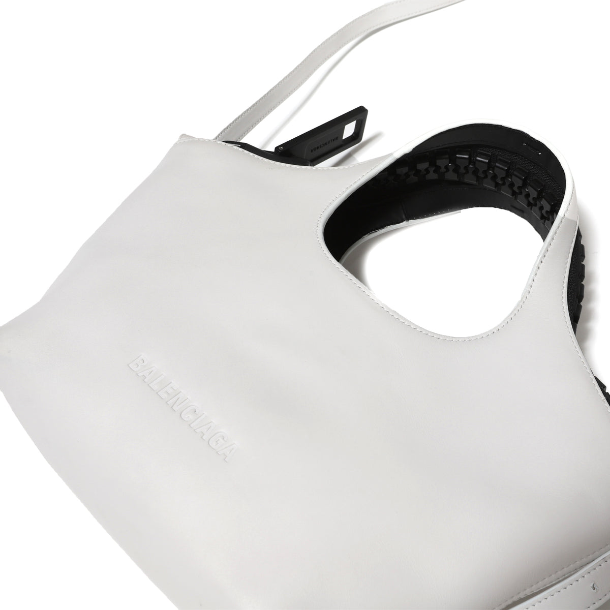 Balenciaga Megazip Hobo Leather Shoulder Bag