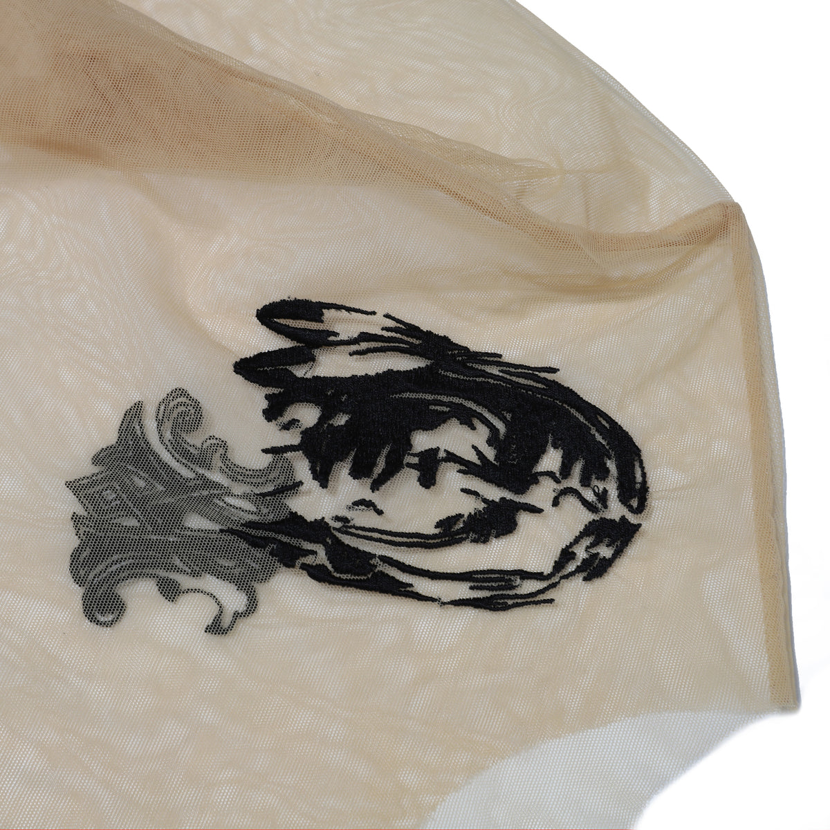 Alexander McQueen SS96 Embroidered Sheer Longsleeve