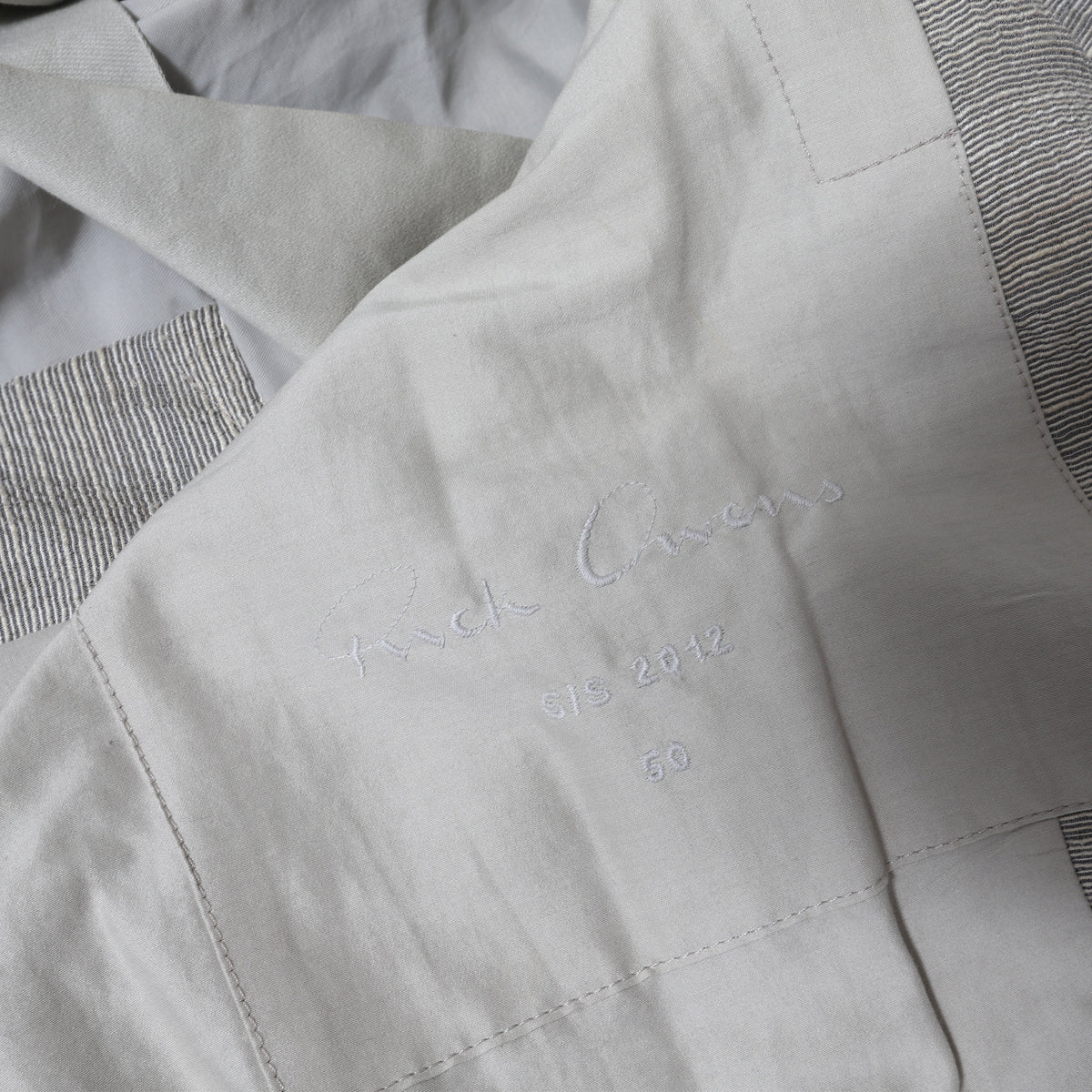 Rick Owens SS12 NASKA Structured Silk Linen Blazer