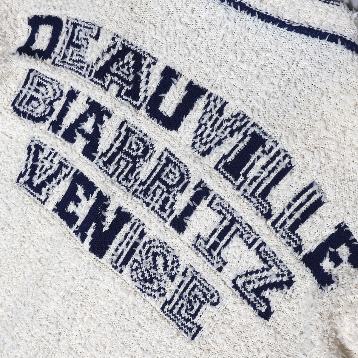 Chanel Pre SS19 Boucle Varsity Cardigan
