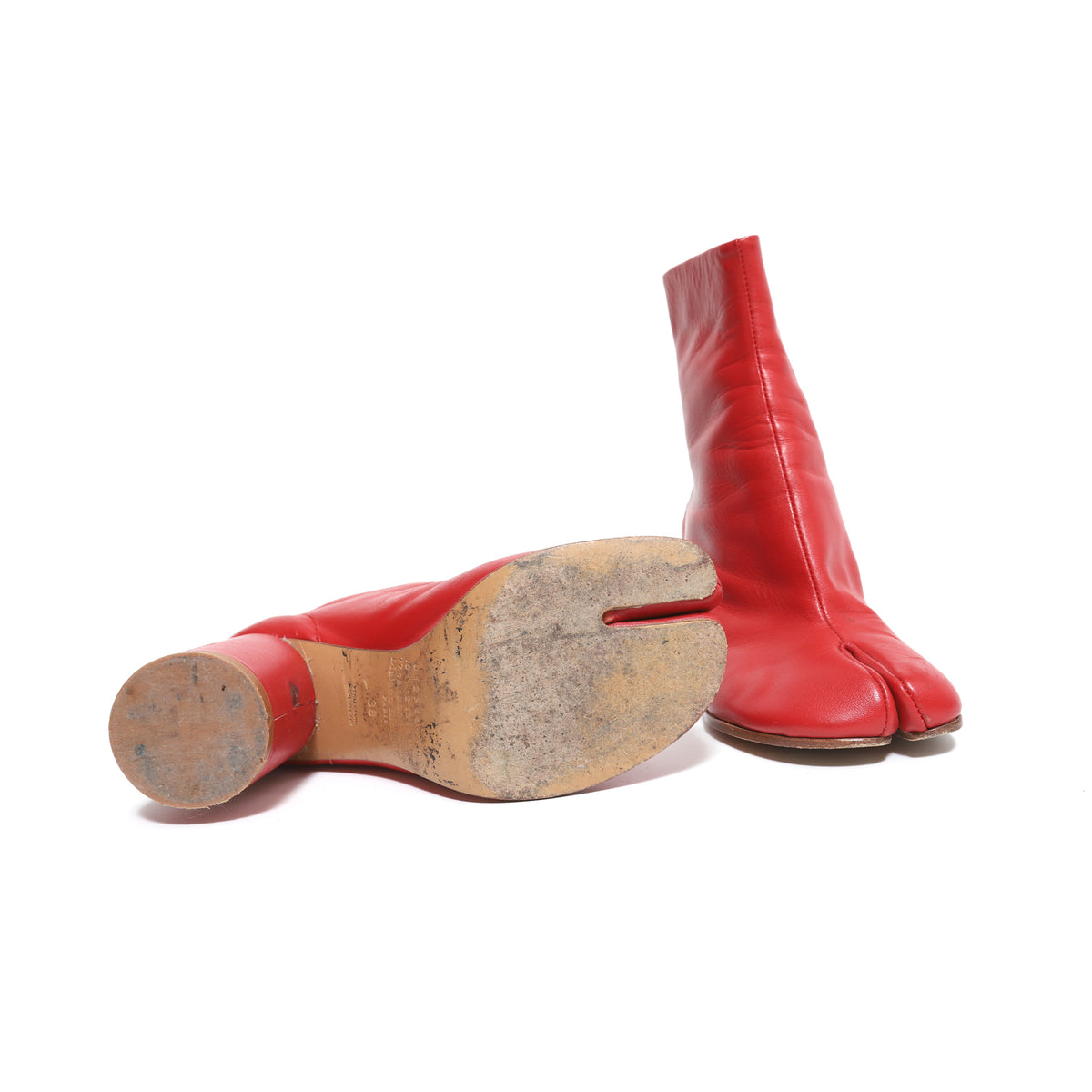 Maison Martin Margiela Red Tabi Boots
