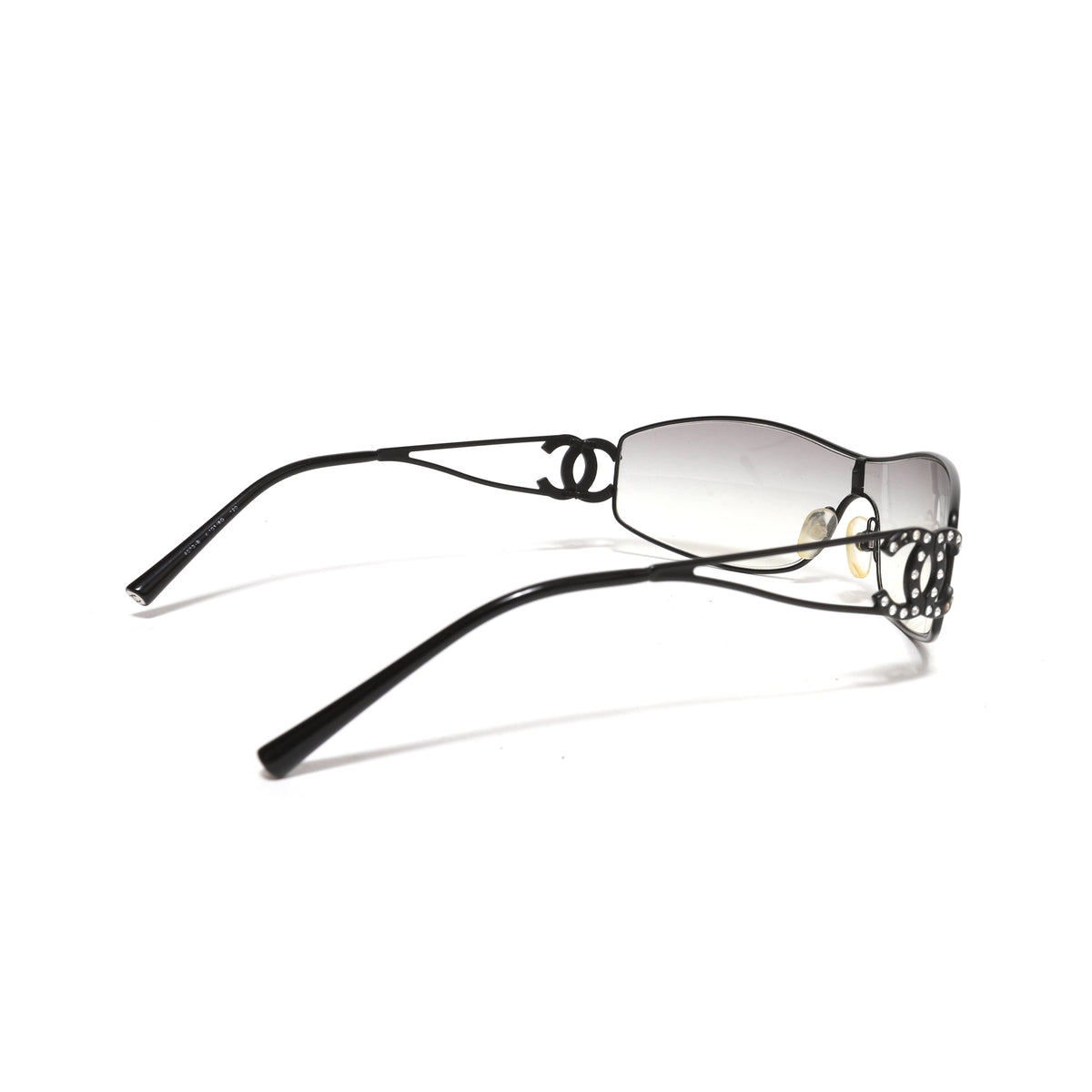 Chanel 2000s Swarowski CC Logo Sunglasses