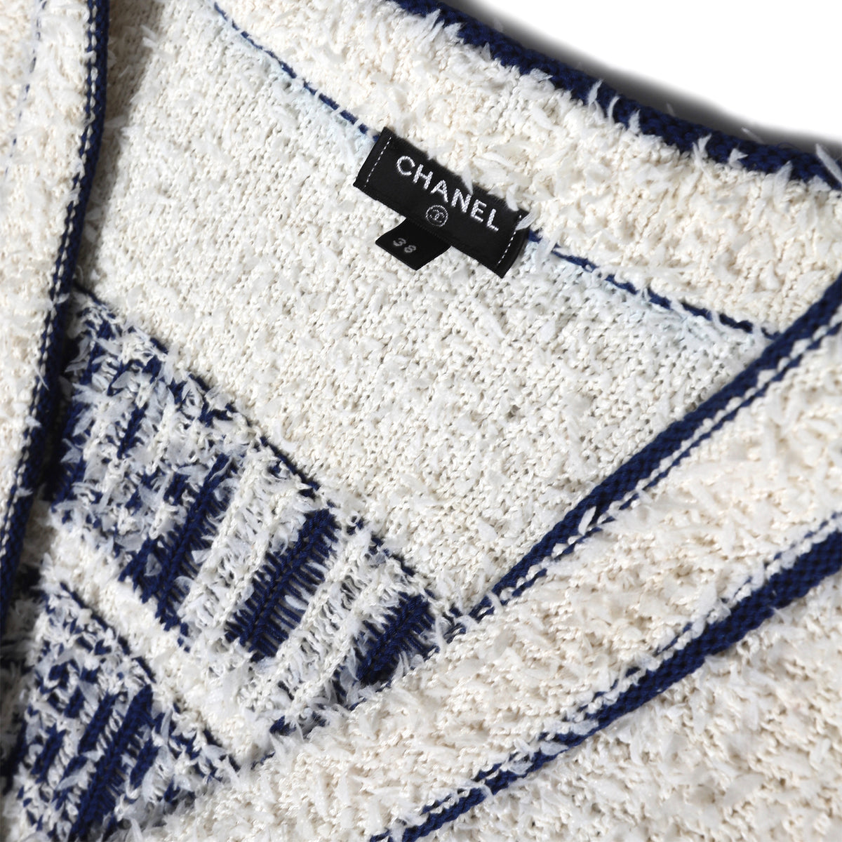 Chanel Pre SS19 Boucle Varsity Cardigan