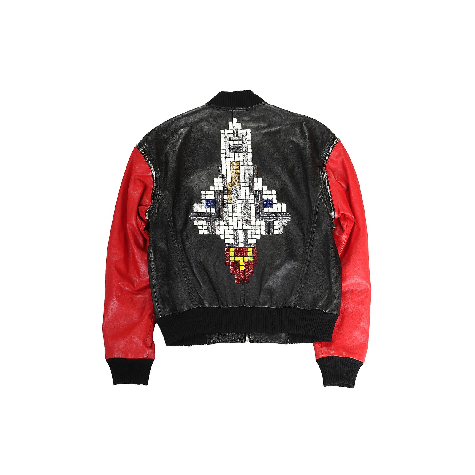 Saint Laurent Paris SS2016 Sample Rocket Embellished Leather Jacket