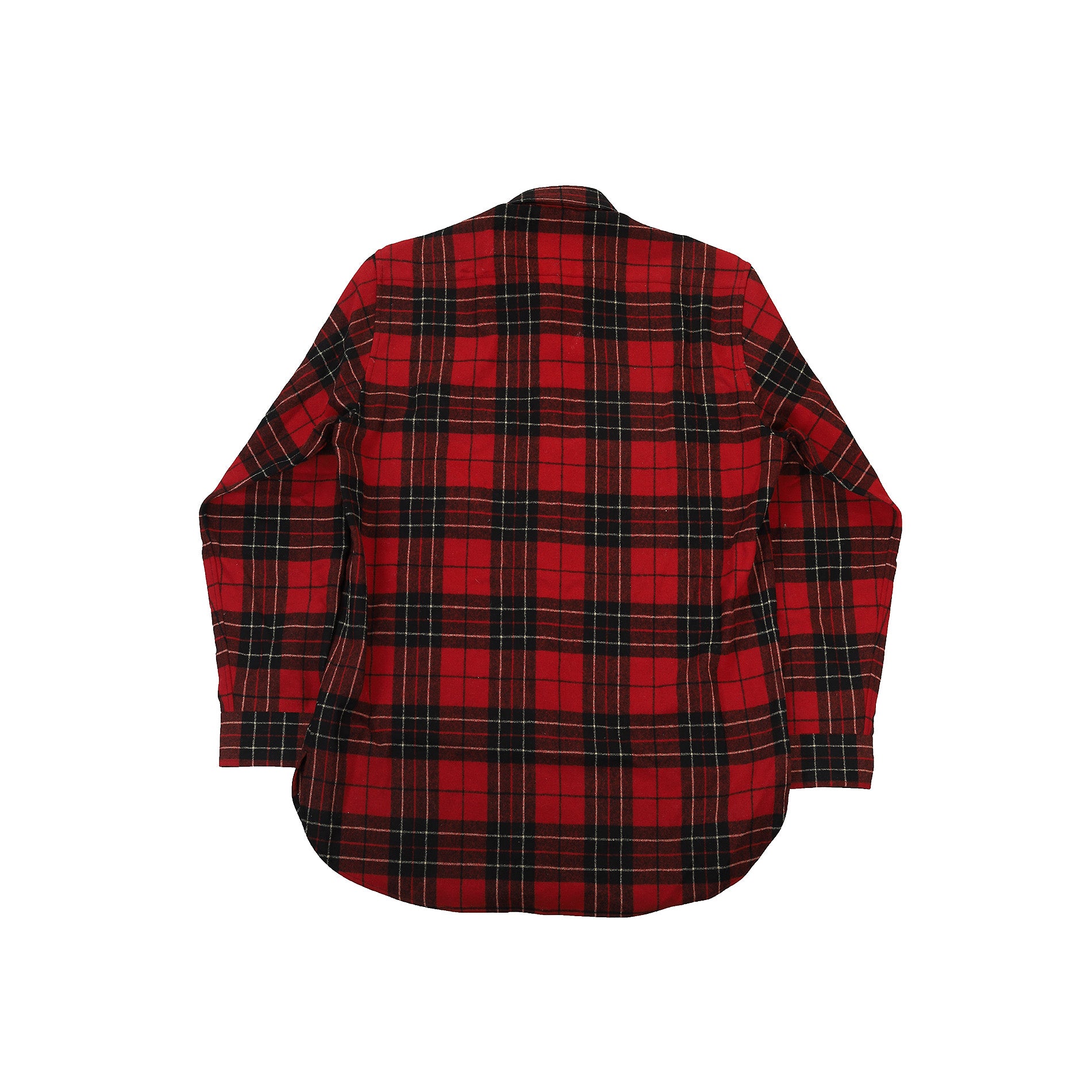 Saint Laurent Paris FW2013 Oversized Red Tartan Flannel Shirt