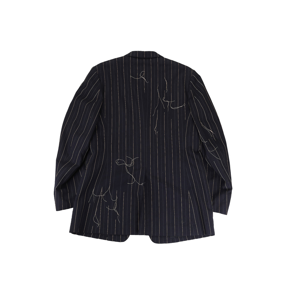 Yohji Yamamoto AW2003 Loose Thread Striped Jacket