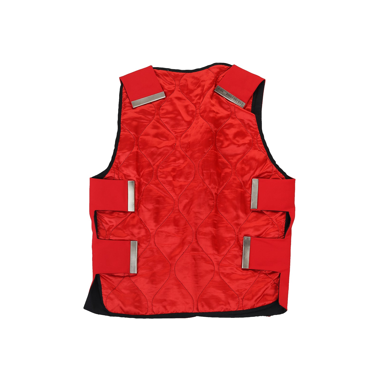 Dirk Bikkembergs 1996 Red Velcro Waistcoat