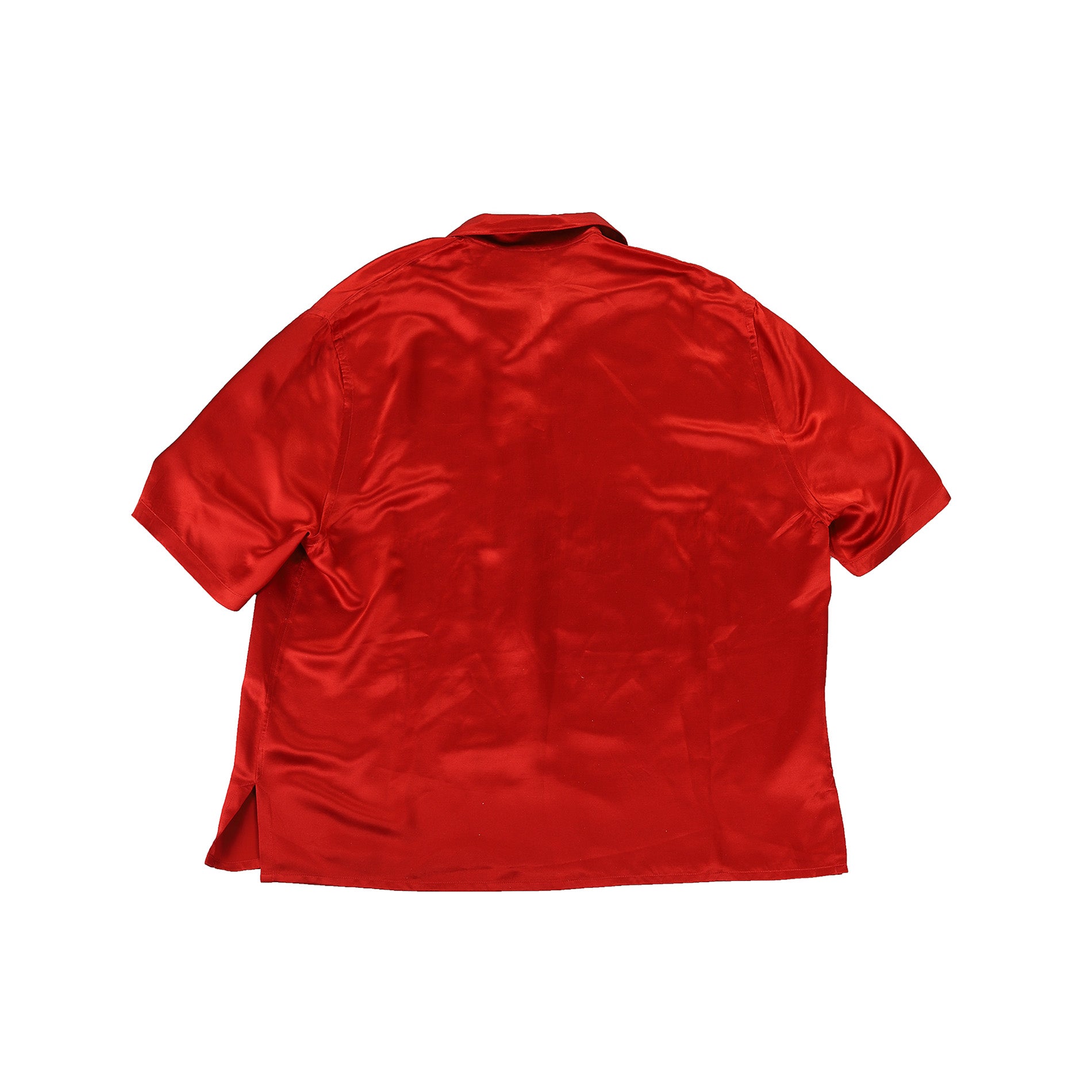 Louis Vuitton SS2016 Red Monkey Embroidered Silk Shirt