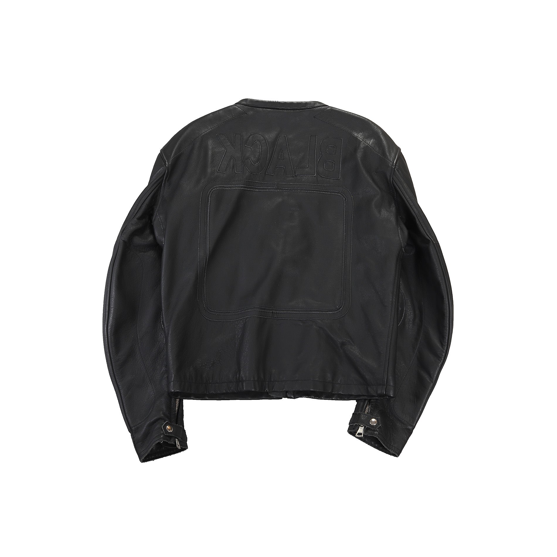 Maison Martin Margiela SS2002 BLACK Patched Leather Jacket