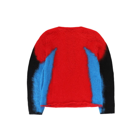Louis Vuitton SS2017 Red Mohair Knit Sweater