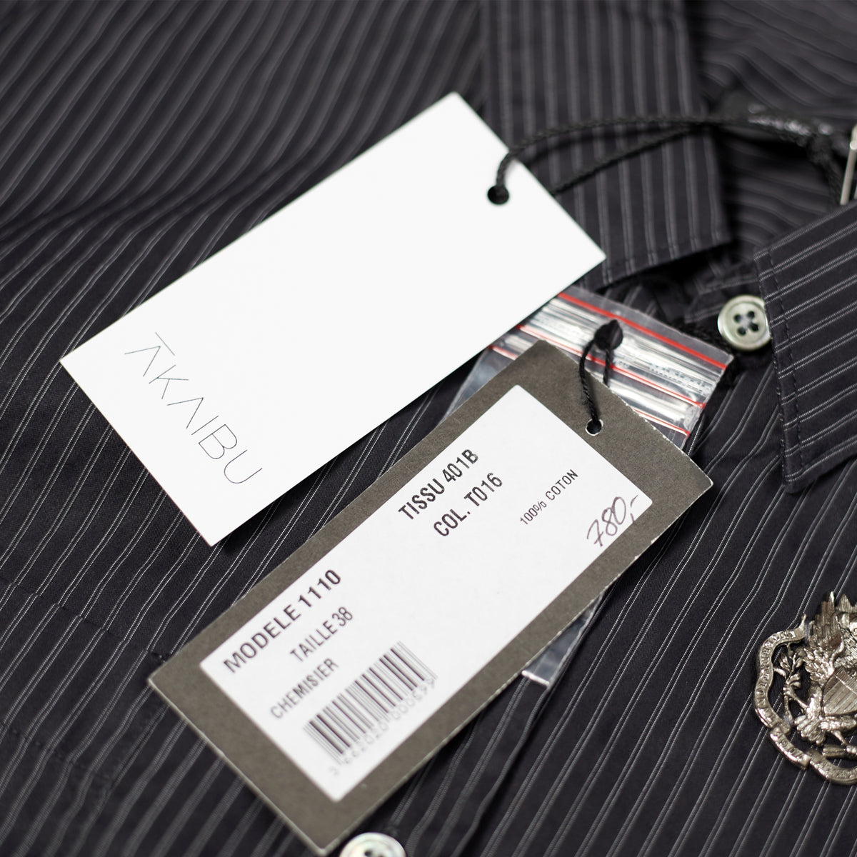 Balmain SS11 Pinstripe Pin Shortsleeve Shirt