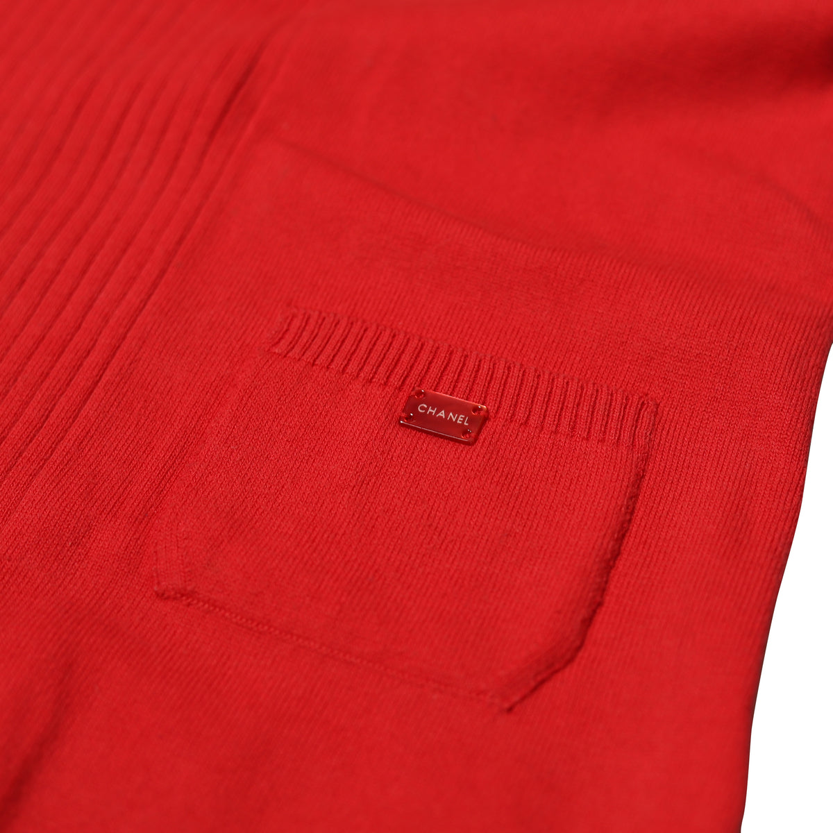 Chanel SS04 Red Knit Dress