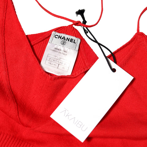 Chanel SS04 Red Knit Dress