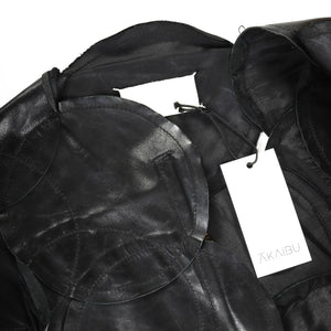 Maison Martin Margiela SS2006 Artisanal Circle Patch Leather Jacket