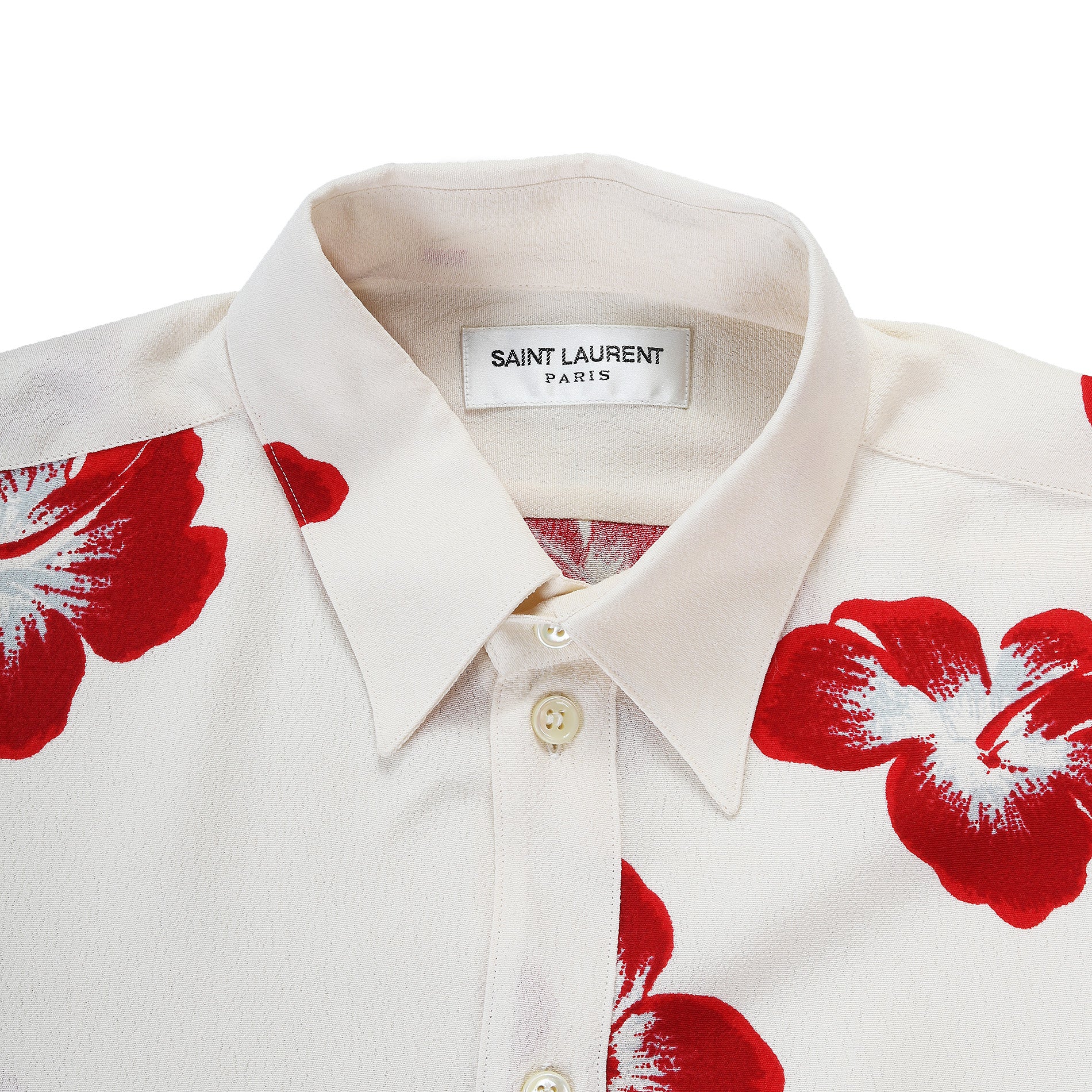 Saint laurent 2025 hibiscus shirt