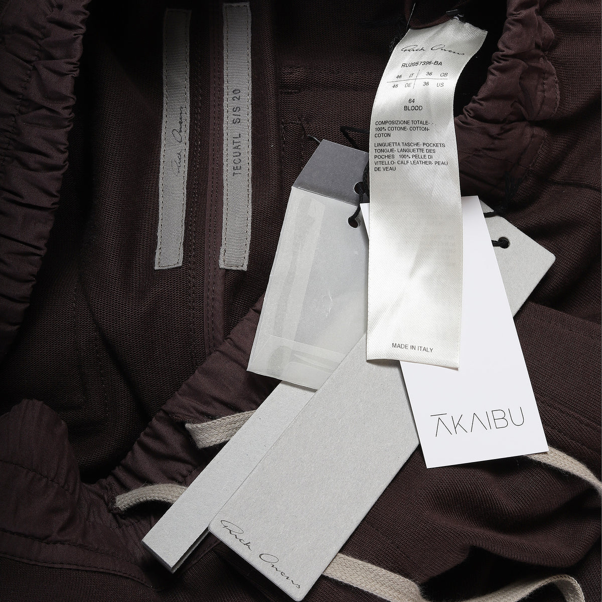 Rick Owens SS2020 Blood Cargo Sweatpants