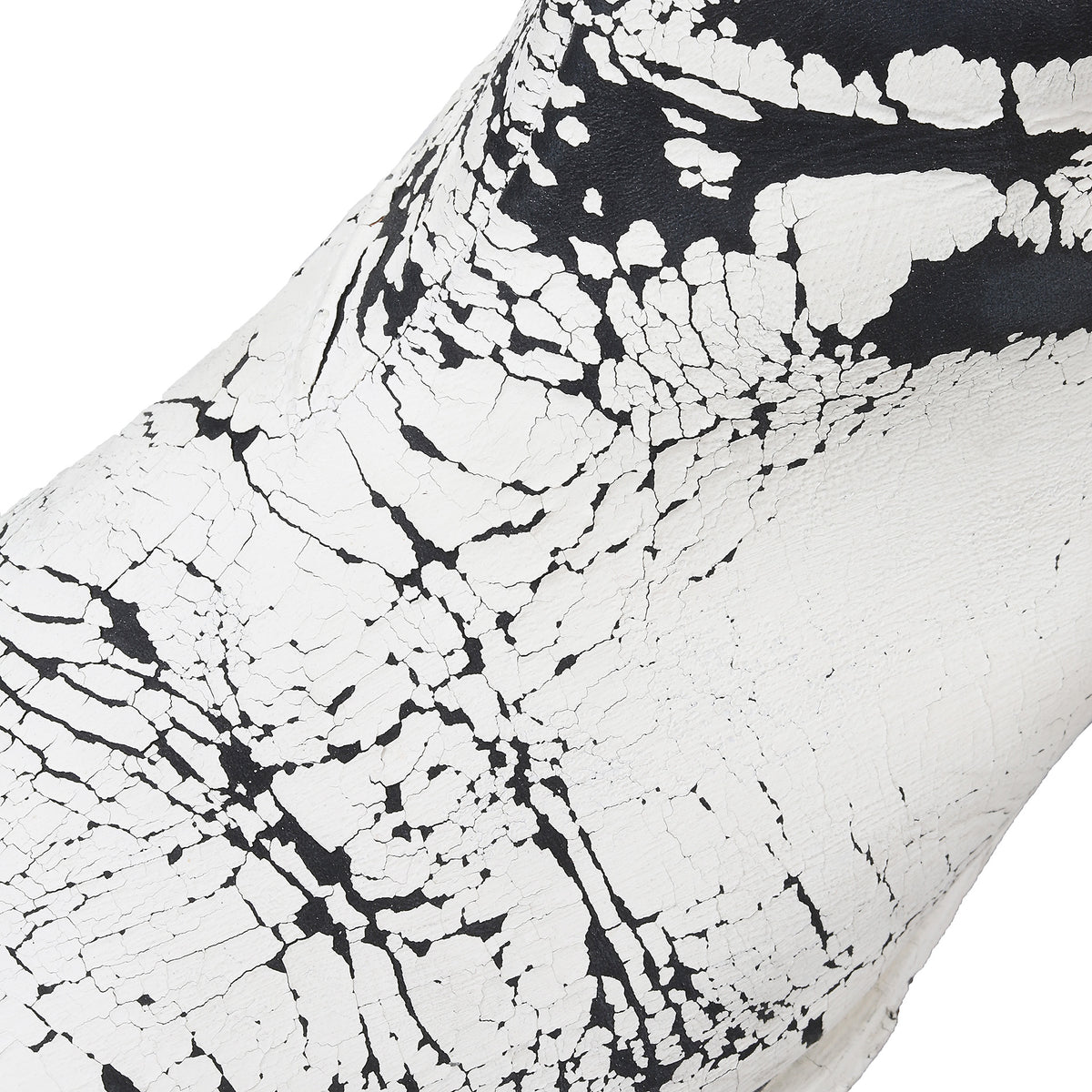 Maison Martin Margiela 2002 Artisanal Hand Painted Square Toe Boots