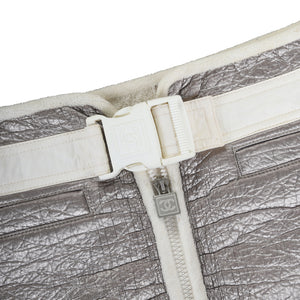 Chanel Sport 2000s Silver Buckled Skirt