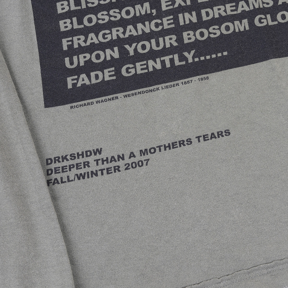 Rick Owens DRKSHDW FW2007 Wagner Poem Longsleeve