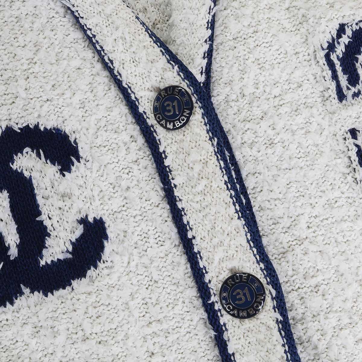Chanel Pre Spring 2019 Boucle Varsity Cardigan