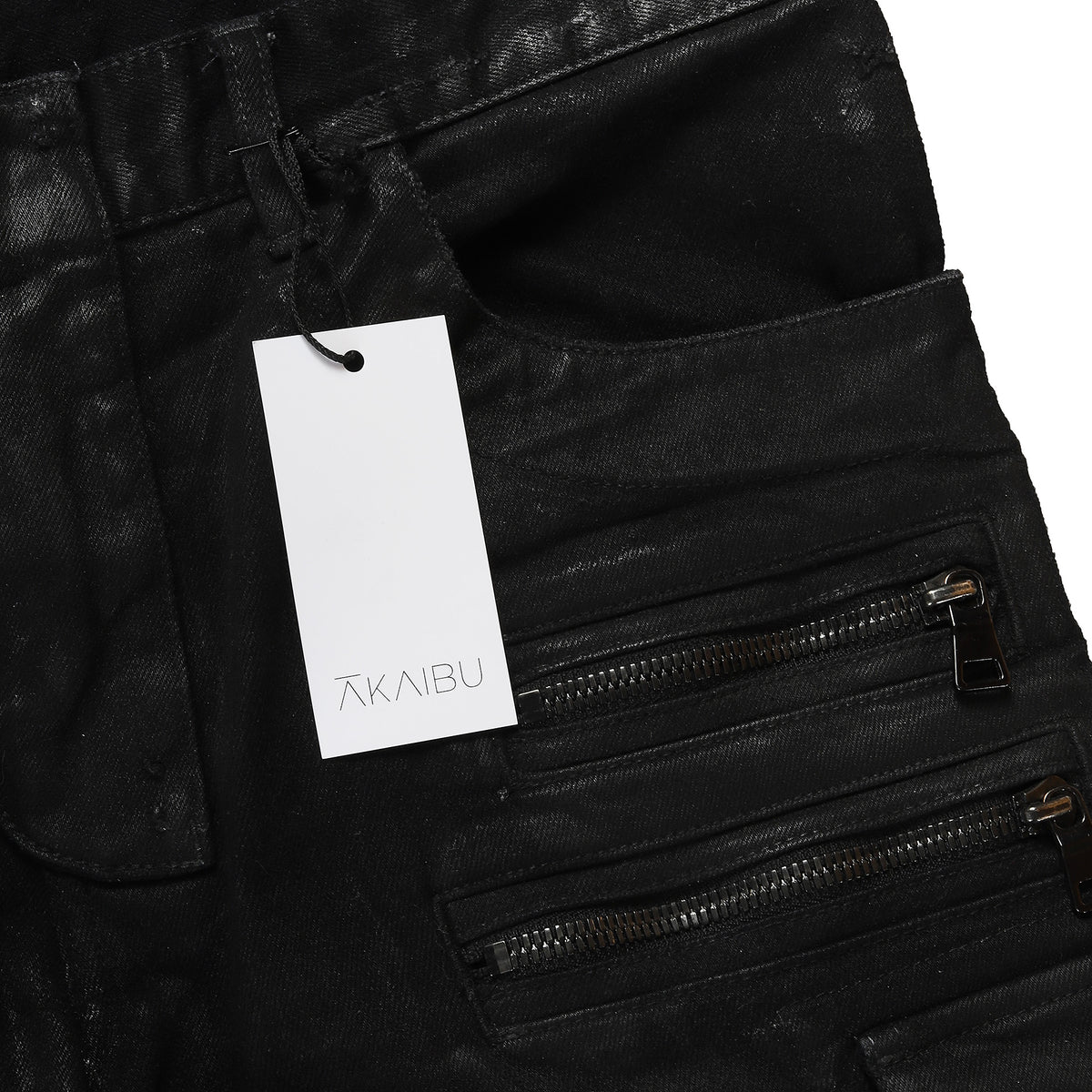 Balmain FW2014 Waxed Cargo Biker Denim