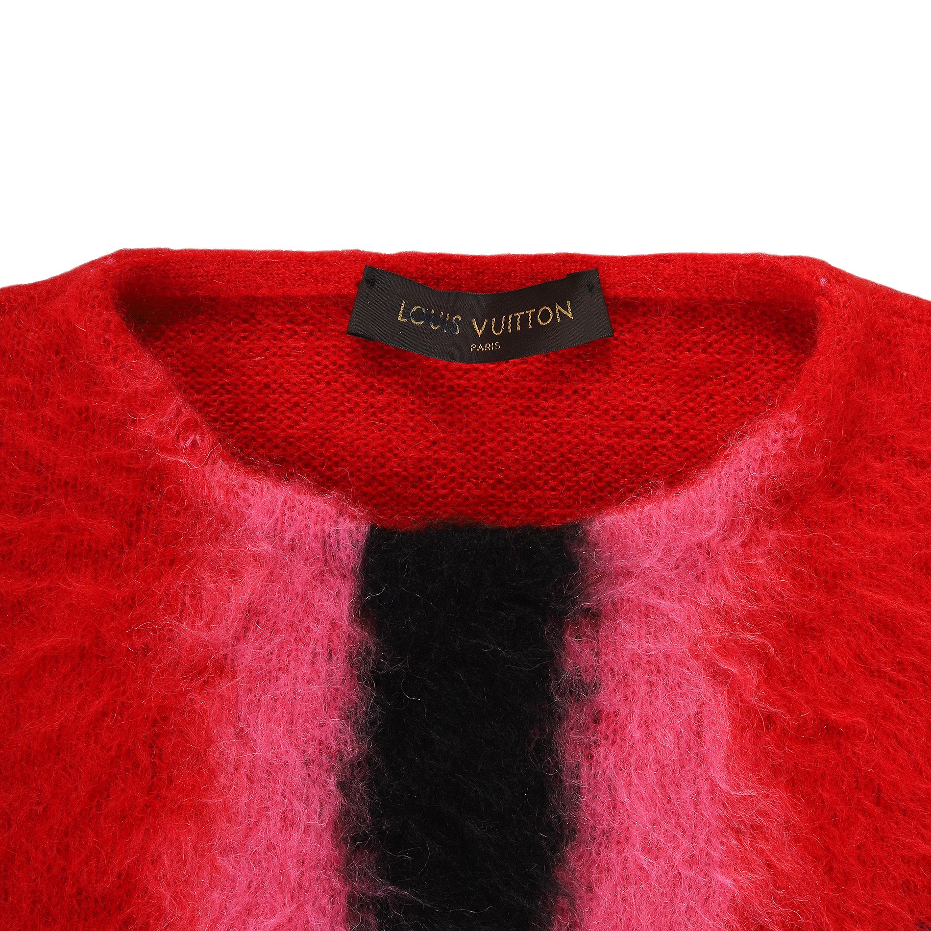 LV SS17 Impala mohair sweater in red black pink & blue SIZE:XXS/M –  Bankofgrails