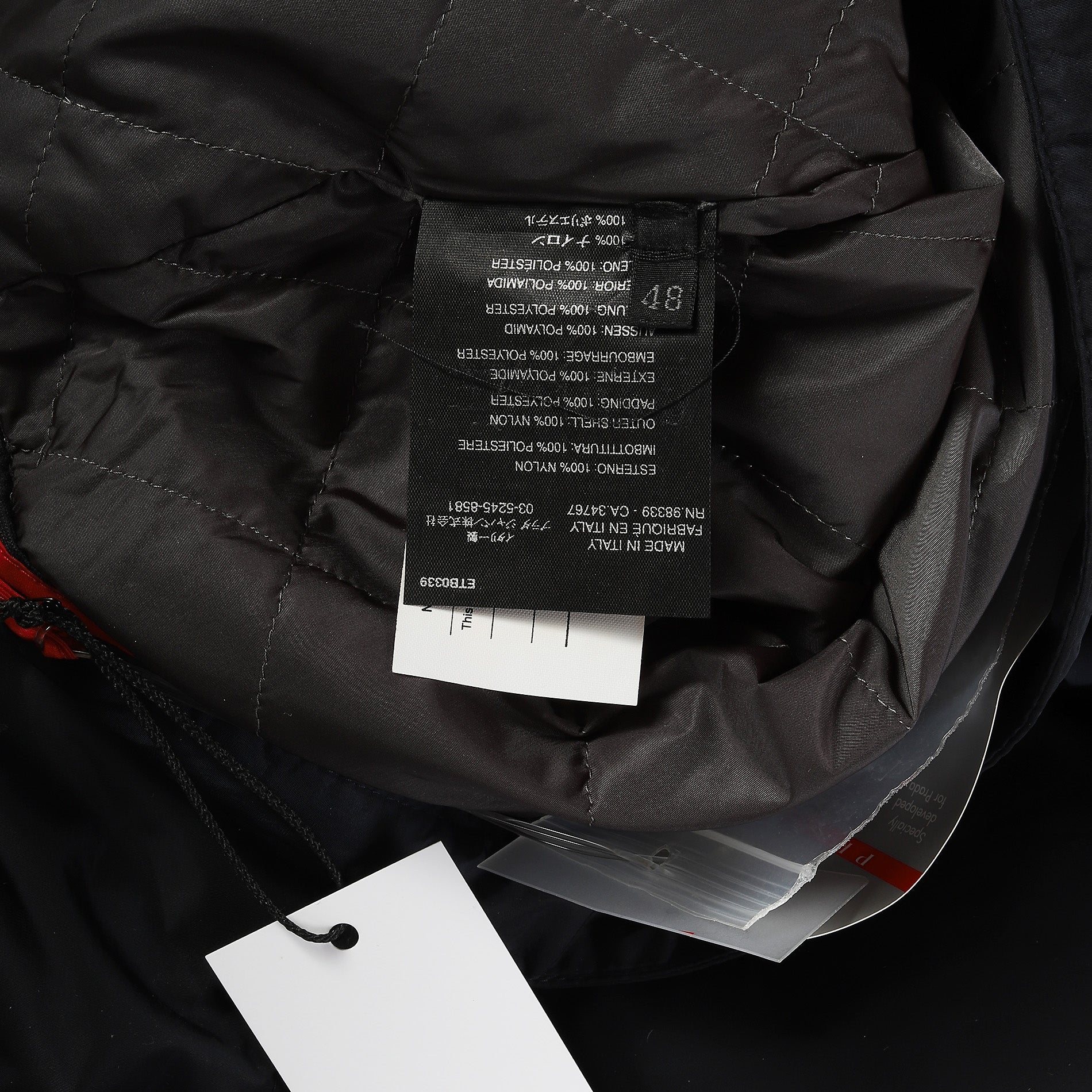 2000s prada sport sgv87 nylon blouson 52size52b - spacioideal.com