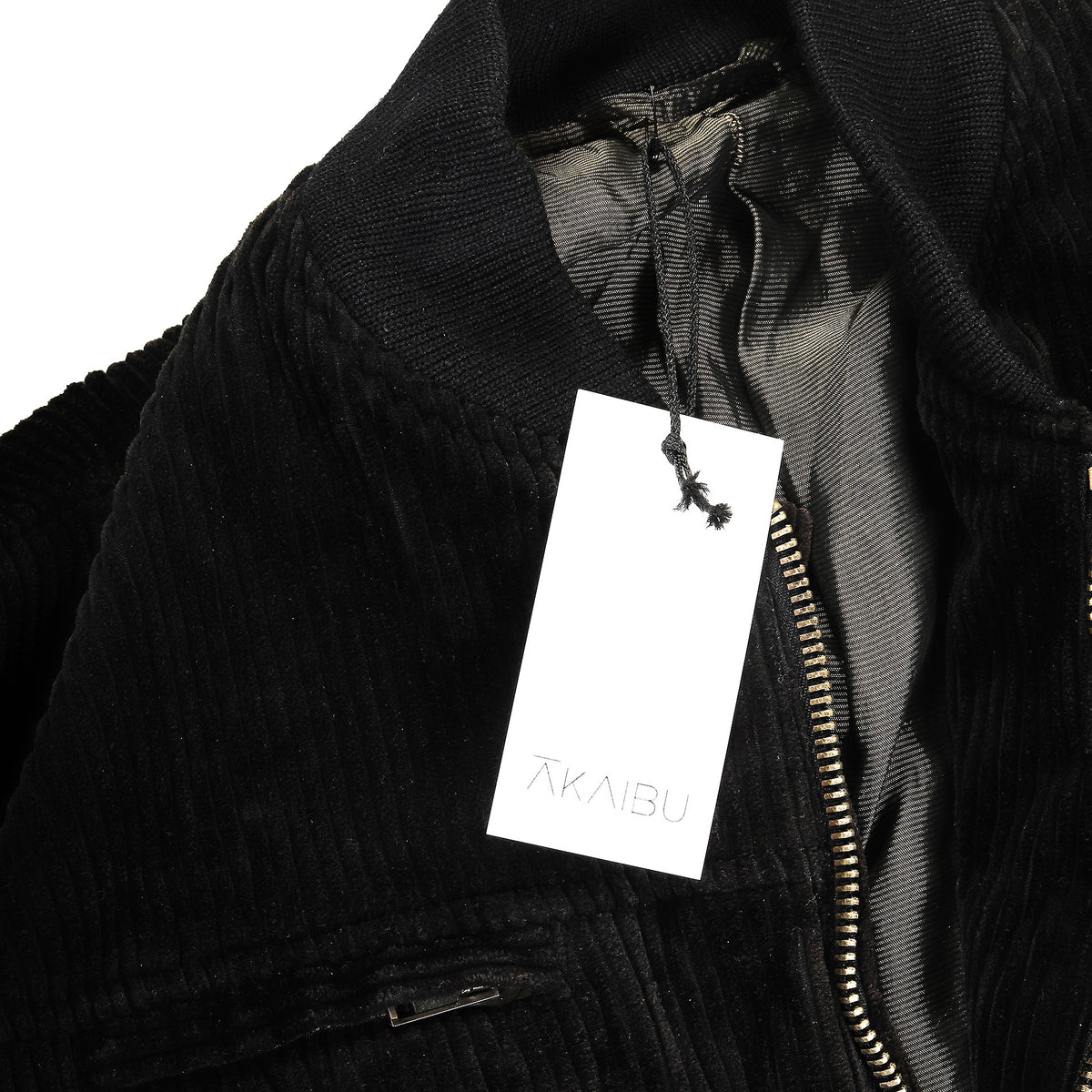Haider Ackermann FW2015 Black Corduroy Bomber