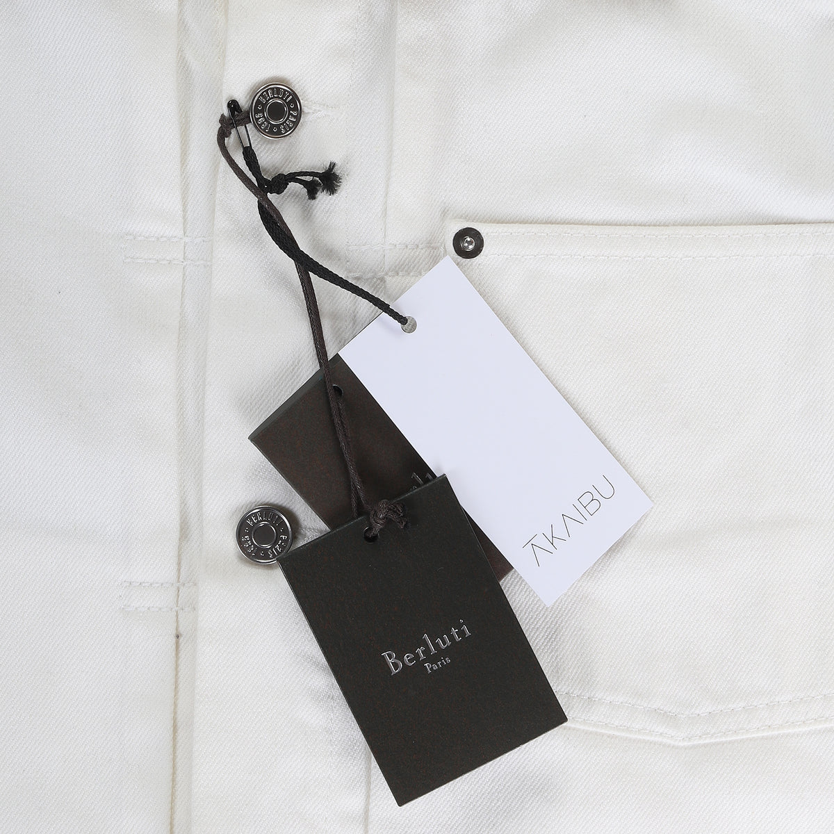 Berluti SS18 by Haider Ackermann Denim Leather Jacket