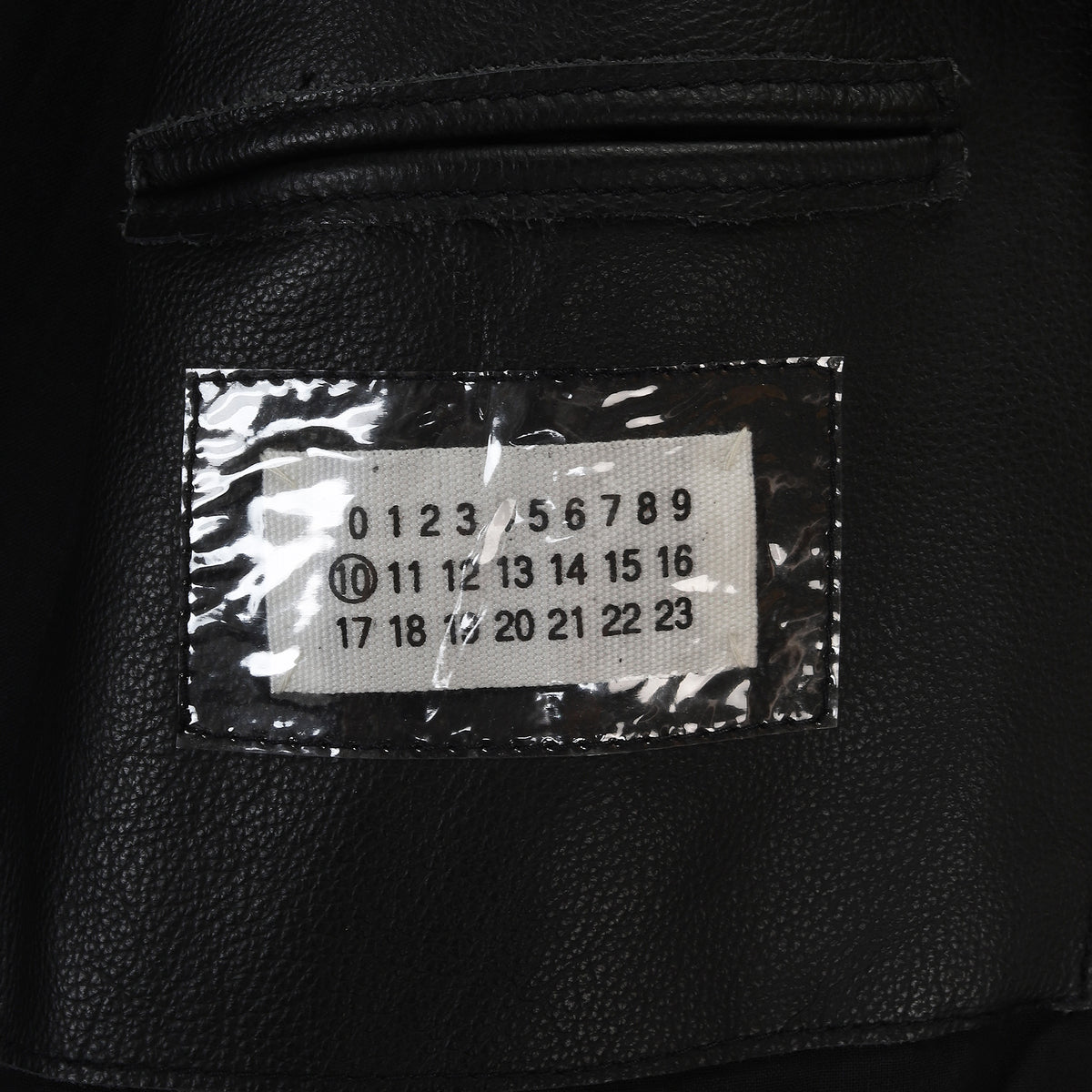 Maison Martin Margiela SS2002 BLACK Patched Leather Jacket