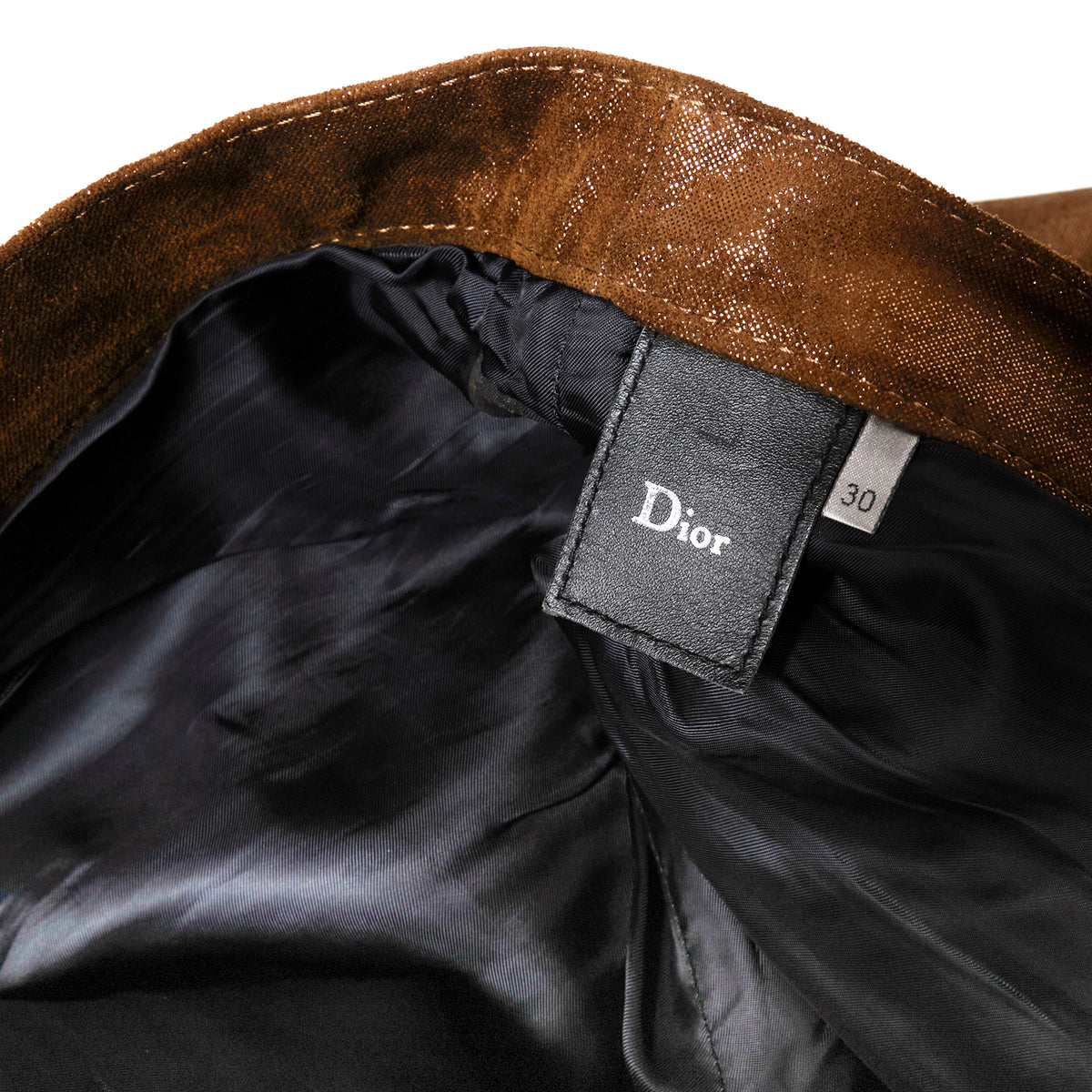 Dior Homme AW05 "In The Morning" Gold Glitter Leather Pants