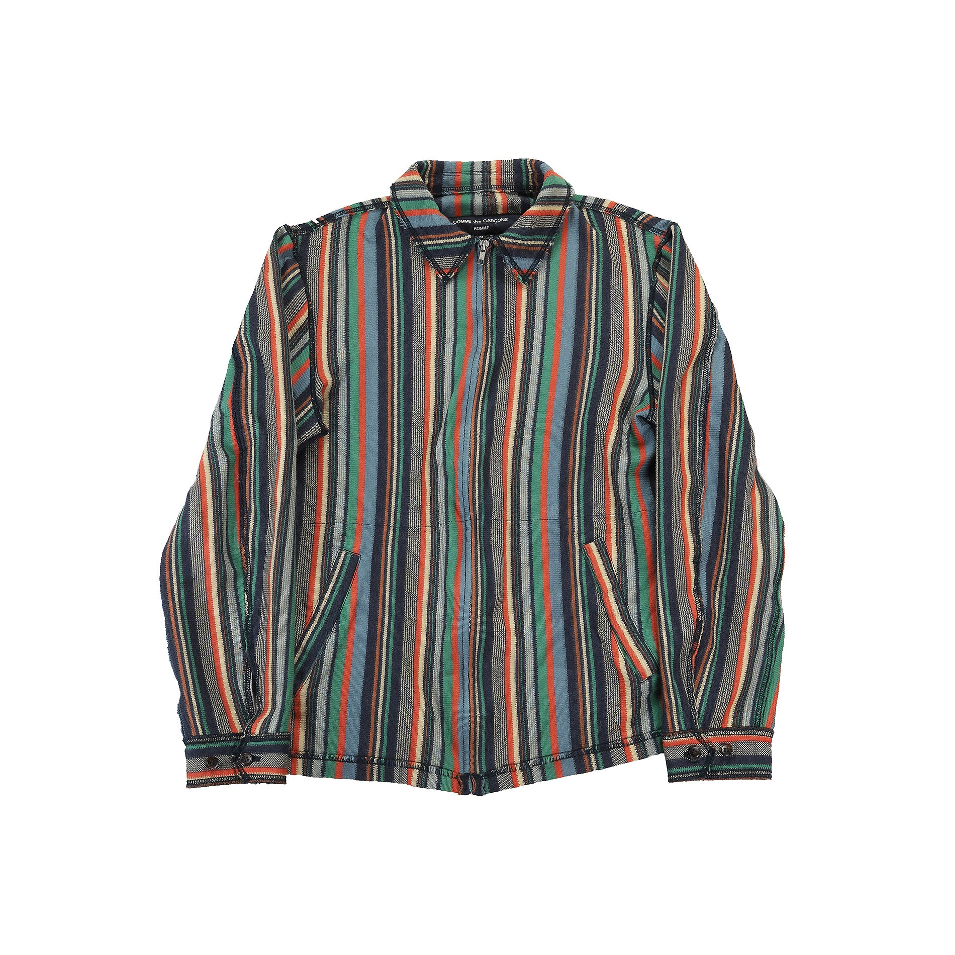 Comme Des Garcons Homme Plus Vintage Multicolor Striped Jacket