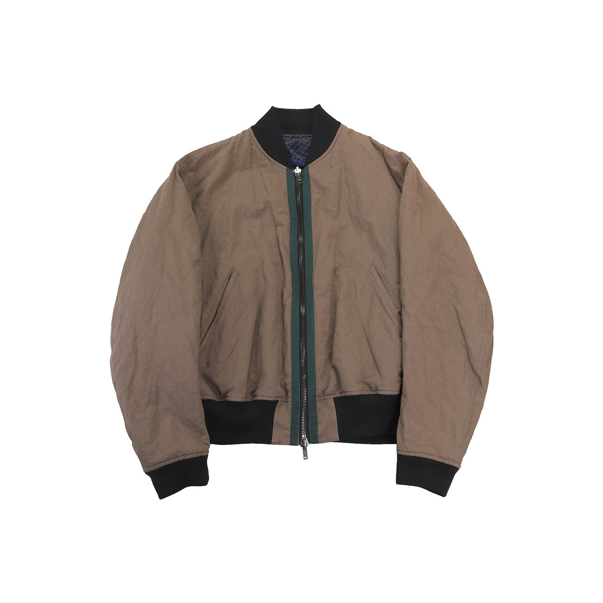 Haider Ackermann SS2014 Brown Reversible Bomber