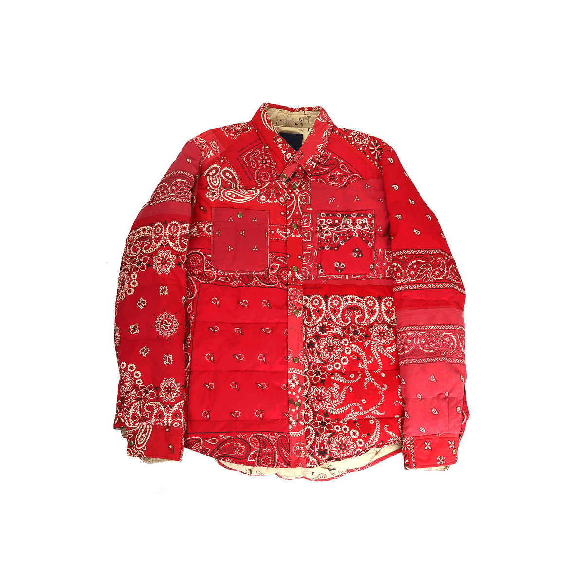 Visvim FW2012 OG Red Bandana Kerchief Down Jacket