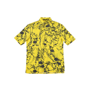 Haider Ackermann SS2017 Yellow Floral Silk Shirt