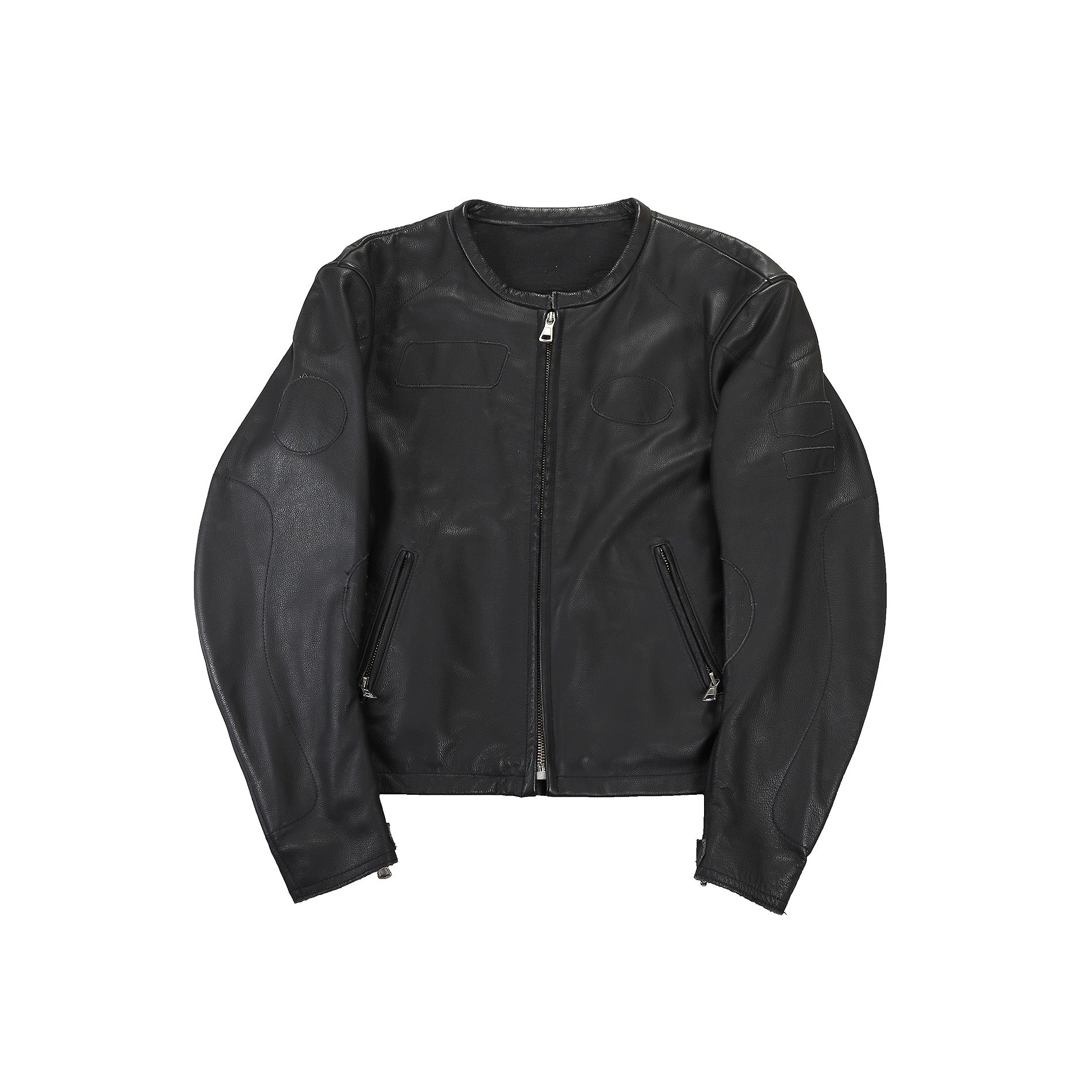 Maison Martin Margiela SS2002 BLACK Patched Leather Jacket