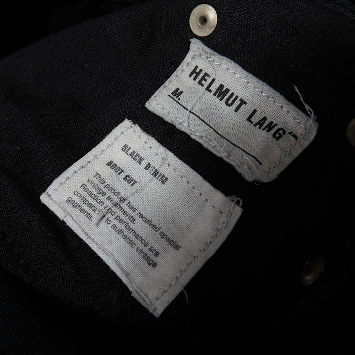 Helmut Lang 2000s Boot Cut Black Denim
