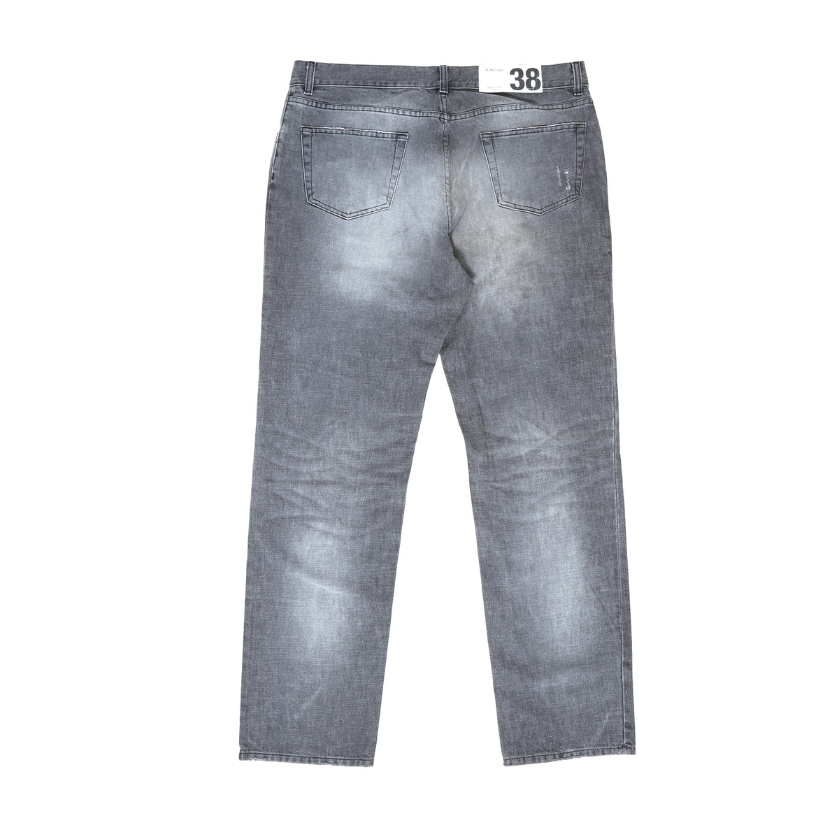 Helmut Lang 2000s Washed Grey Classic 5 Pocket Denim