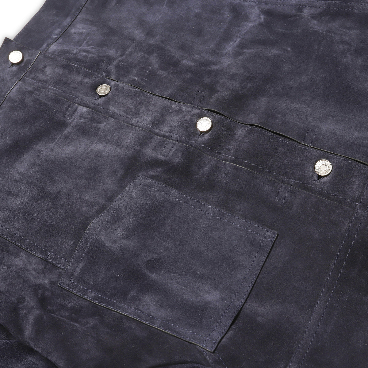 Berluti by Haider Ackermann FW18 Navy Suede Trucker Jacket