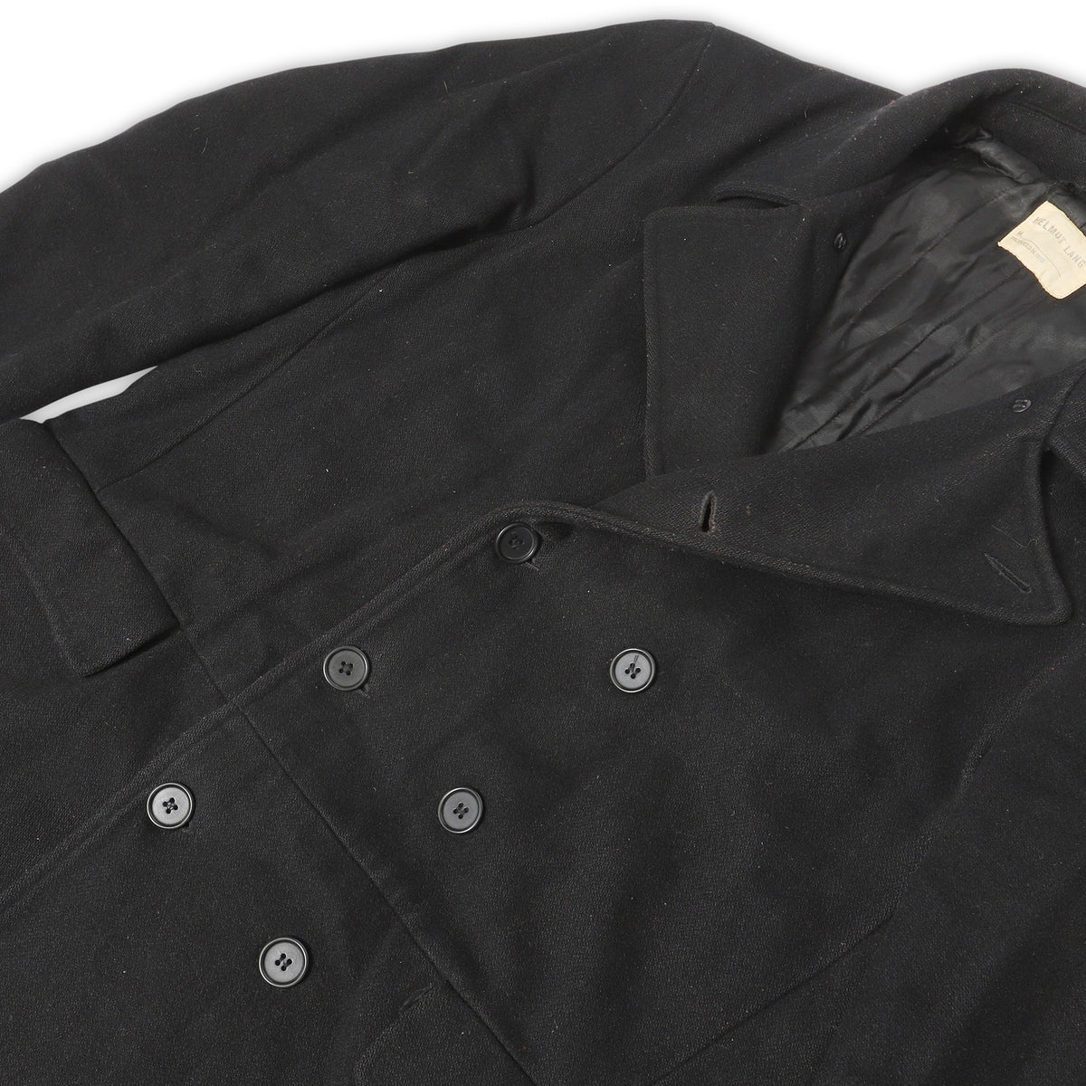 Helmut Lang AW98 Double Breasted Wool Coat