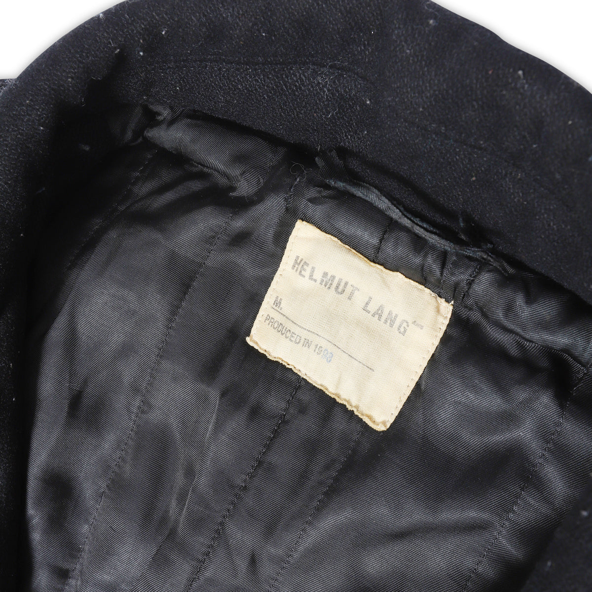 Helmut Lang AW98 Double Breasted Wool Coat