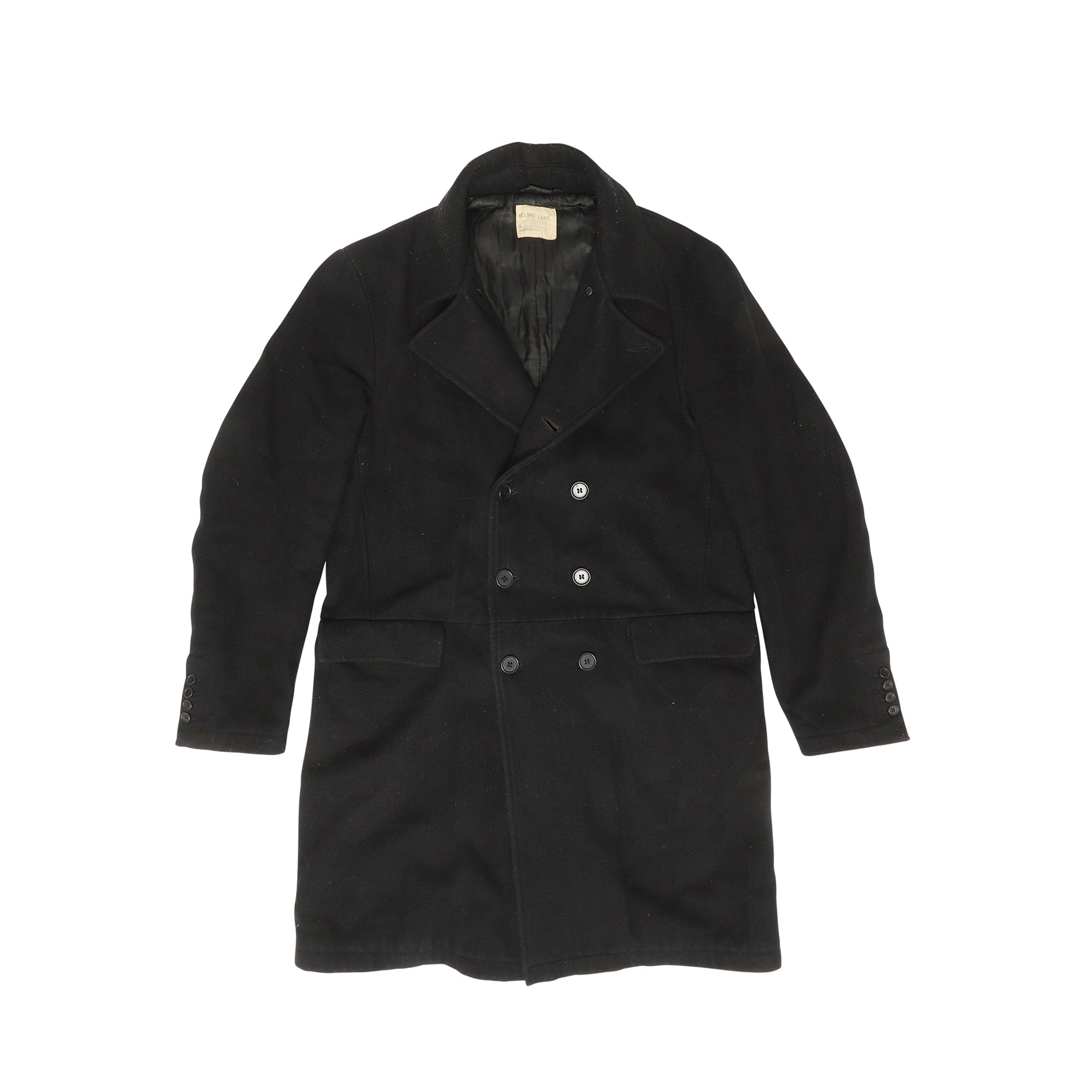 Helmut lang double cheap breasted wool coat