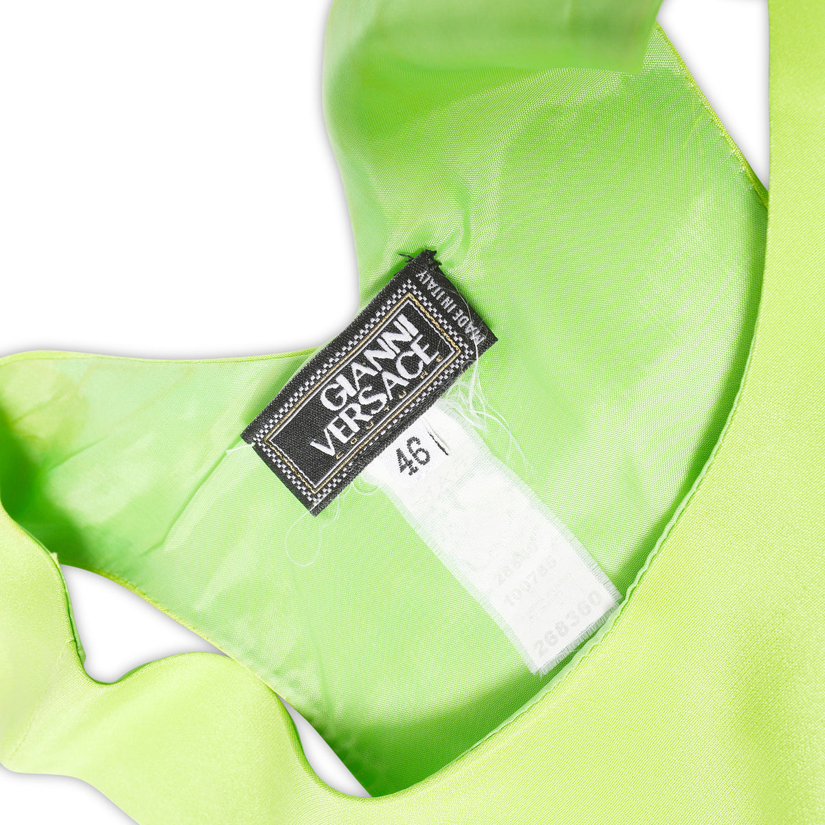 Gianni Versace 80s Couture Silk Colorblock Dress